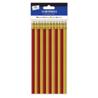 12 HB Pencils with erasers