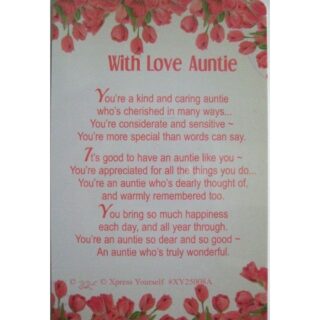 With Love Auntie -  XY25008
