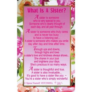 Xpress Yourself - What Is A Sister? - Wallet Card - 6pk - XY25009