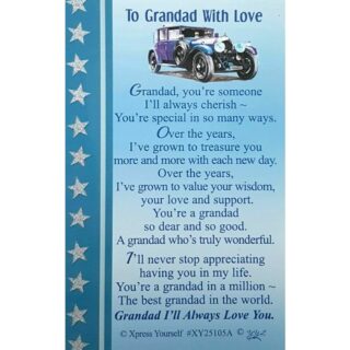 To Grandad With Love -  XY25105