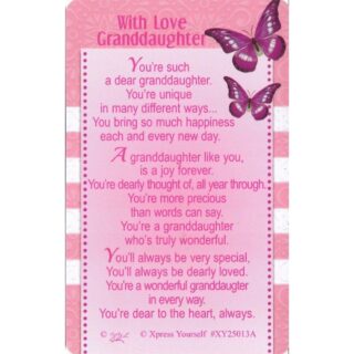 With Love Granddaughter -  XY25013
