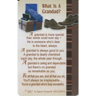 Xpress Yourself - What Is A Grandad? - Wallet Card - 6pk - XY25005A