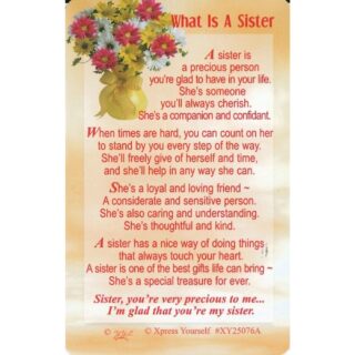 What Is A Sister -  XY25076