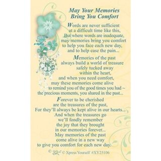 May Your Memories Bring You Comfort -  XY25106