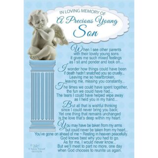 Xpress Yourself - In Loving Memory Of A Precious Young Son - Grave Card - 6pk - XY3527