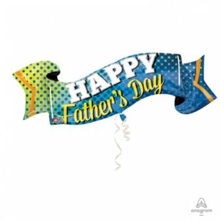 Happy Father's Day Banner SuperShape Foil - 32390