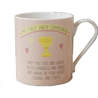 Faith & Hope My 1st Holy Communion Stoneware Mug - Pink - FH121