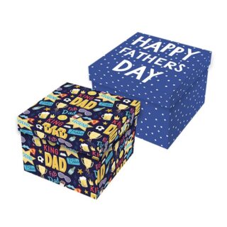 Father's Day Square Gift Box 16x16cm - FAT-5235/OB