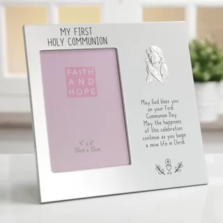 Faith & Hope Aluminium 1st Communion Frame - Girl - FH122