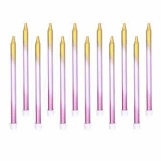 Rainbow Ombre Long Candle 12pck - 15822