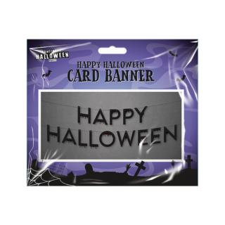 Happy Halloween Card Banner 1m - HAL5419