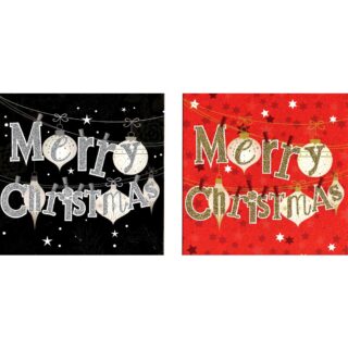 14 Luxury Merry Christmas Cards - 2 Designs - TUAC-39