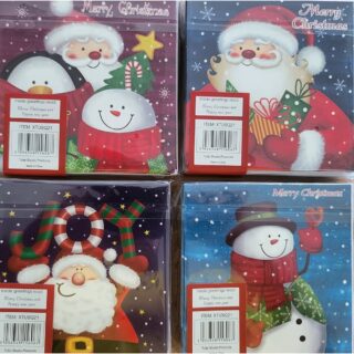 Assorted 20 Pack of Christmas Cards - Two Designs Within Each Pack (Random Pack Selected) - XTUSQ21