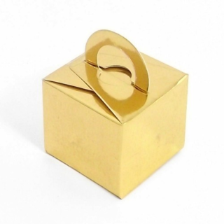 BALLOON BOX METALLIC GOLD X 10 - 813302