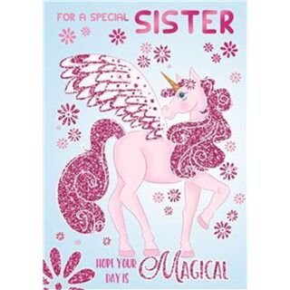 Xpress Yourself - Birthday Sister Unicorn - Code 50 - 12pk - SL50011B-04