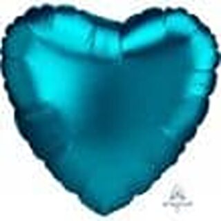 Anagram S15 Satin Luxe Aqua Heart Flat