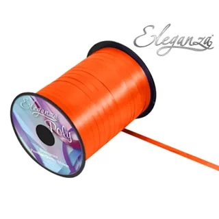 Eleganza Poly Curling Ribbon 5mm x500yds No.04 Orange