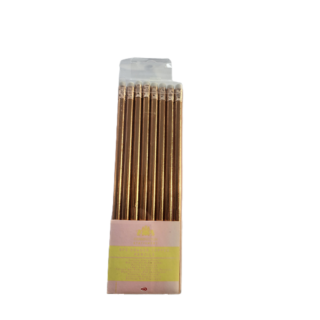 8PC Rose Gold Eraser Topped Pencils - 381093