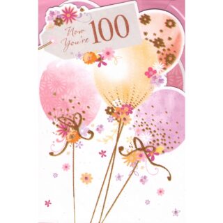 Simon Elvin - Age 100 Female Balloons - Code 50 - 6pk - SE29225