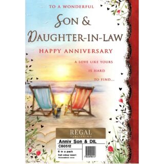 Son & DIL Anniversary - Code 75 - 6pk - C80512 - Regal
