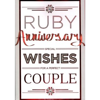 Ruby Anniversary - Code 75 - 6pk - 8798