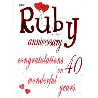 Ruby Wedding - Code 50 - 6pk - LP5036 - Lets Party