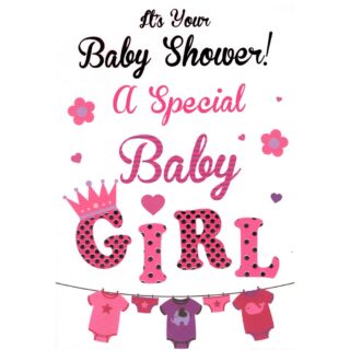 Girl Baby Shower - Code 50 - 12pk - PAE1137BG - Panache