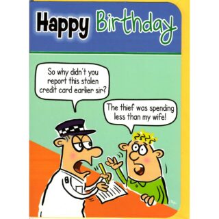 Open Birthday Humor - Code 50 - 6pk - OTB17885 - Out Of The Blue