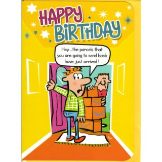 Open Birthday Humor - Code 50 - 6pk - OTB17891 - Out Of The Blue