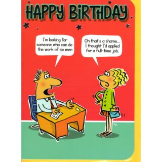 Open Birthday Humor - Code 50 - 6pk - OTB17901 - Out Of The Blue