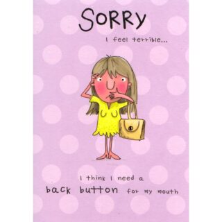 Sorry I Feel Terrible - 6pk - CR138B - Jelly N Bean