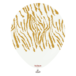 Safari Tiger N - White(Print Color: Gold) - 25CT