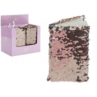 Lined A6 Sequin Rose Gold Notebook A6 80 Sheets