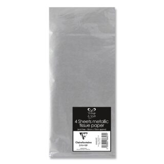 Eurowrap – Silver Tissue Paper – 50 x 70cm – 4 Sheets – 6666-SC