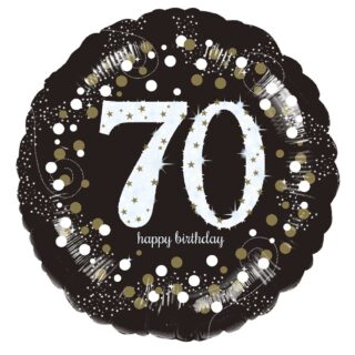 Anagram - Sparkling Celebration 70th Birthday Standard Foil Balloons S40 - 9916505