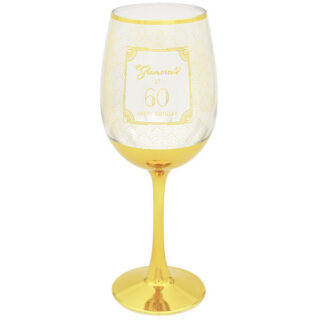 Glamorous at 60 Wine Glass - LP49395