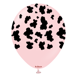 Safari Cow - Macaron Pink(Print Color: Black) - 25CT