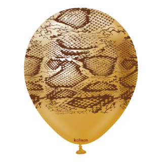 Safari Snake N - Mirror Gold(Print Color: Dark Brown) - 25CT