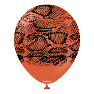 Safari Snake N - Rust Orange(Print Color: Black) - 25CT (Discontinued)