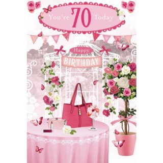 Xpress Yourself - Reflections 3d Age 70 Female Pink - Code 75 - 6pk - SR7544A