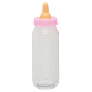 Unique Pink Fillable Baby Bottle Favor 5
