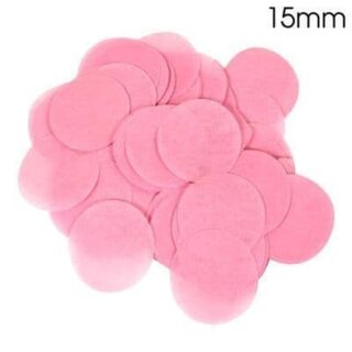 light pink paper confetti 15mm