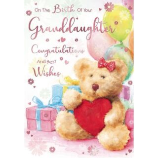 Great Granddaughter Birth - Code 75 - 6pk - TGC75-2204- Heartstrings