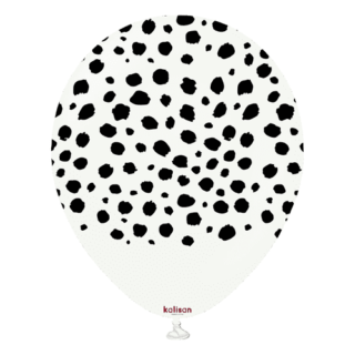 Safari Cheetah - White(Print Color: Black) - 25CT