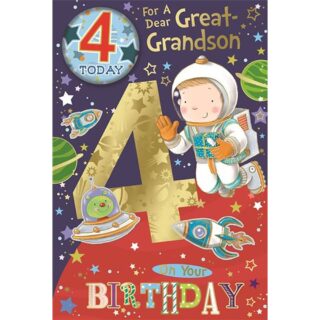 Xpress Yourself - Age 4 Great-Grandson Space - Code 75 - 6pk - CC7520B/04
