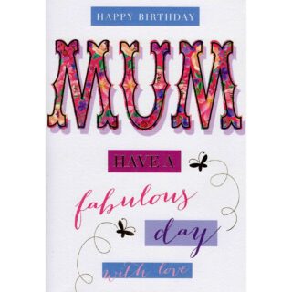 Finesse Greetings - Birthday Mum - Code 75 - 6pk - FGC75-1560-01