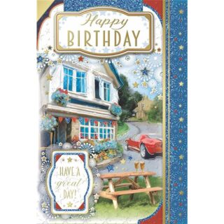 Xpress Yourself - Happy Birthday 3D Neutral - Code 75 - 6pk - DL75036A/06