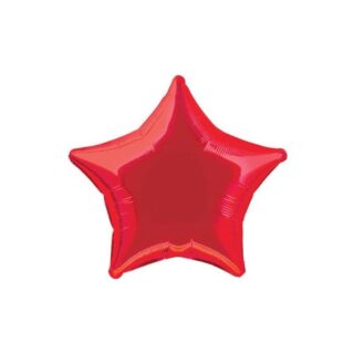 UNIQUE - 20'' BULK STAR RED FOIL BLLN - 52893