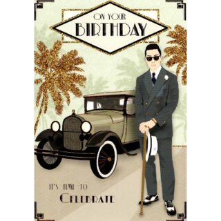 Xpress Yourself - Birthday All That Jazz Male - Code 50 - 12pk - 2 Design - FB043A3