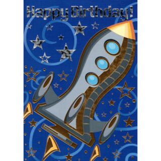 Xpress Yourself – Happy Birthday Space Ships – Code 50 – 12pk – 2 Designs – SL50010A/11